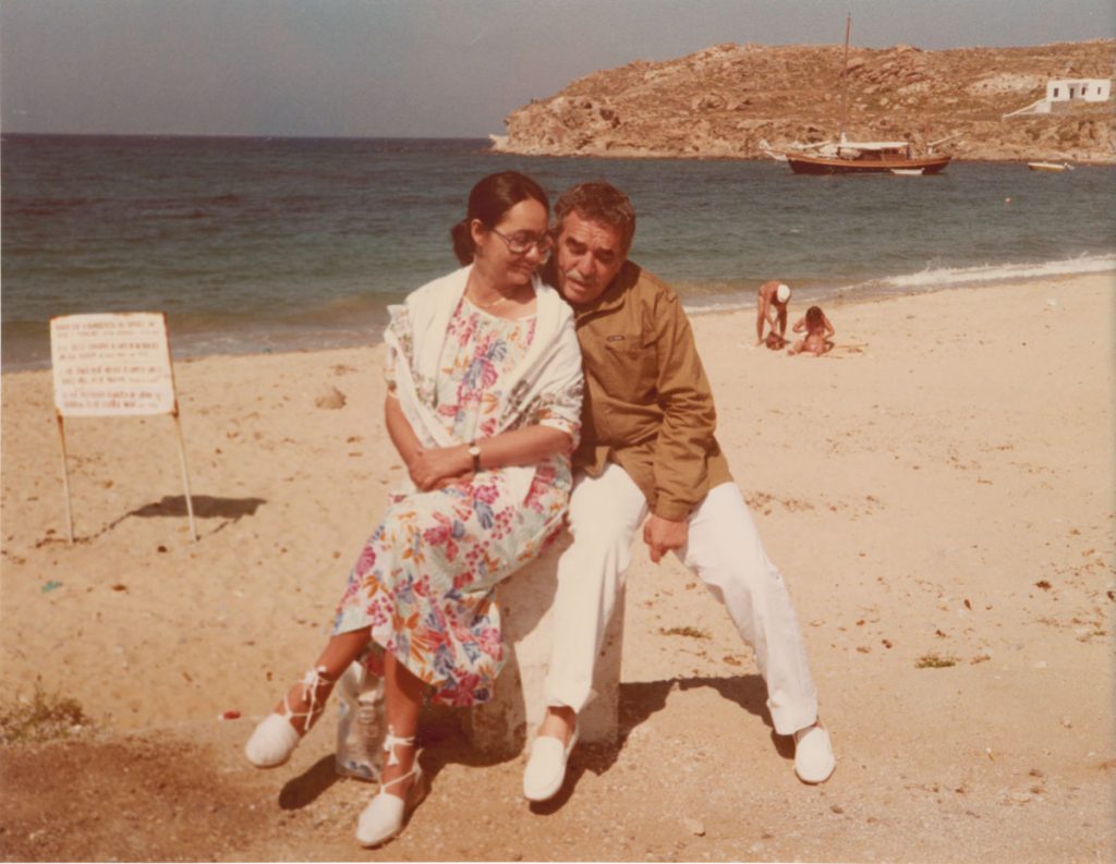 With Mercedes on the island of Crete; undated.