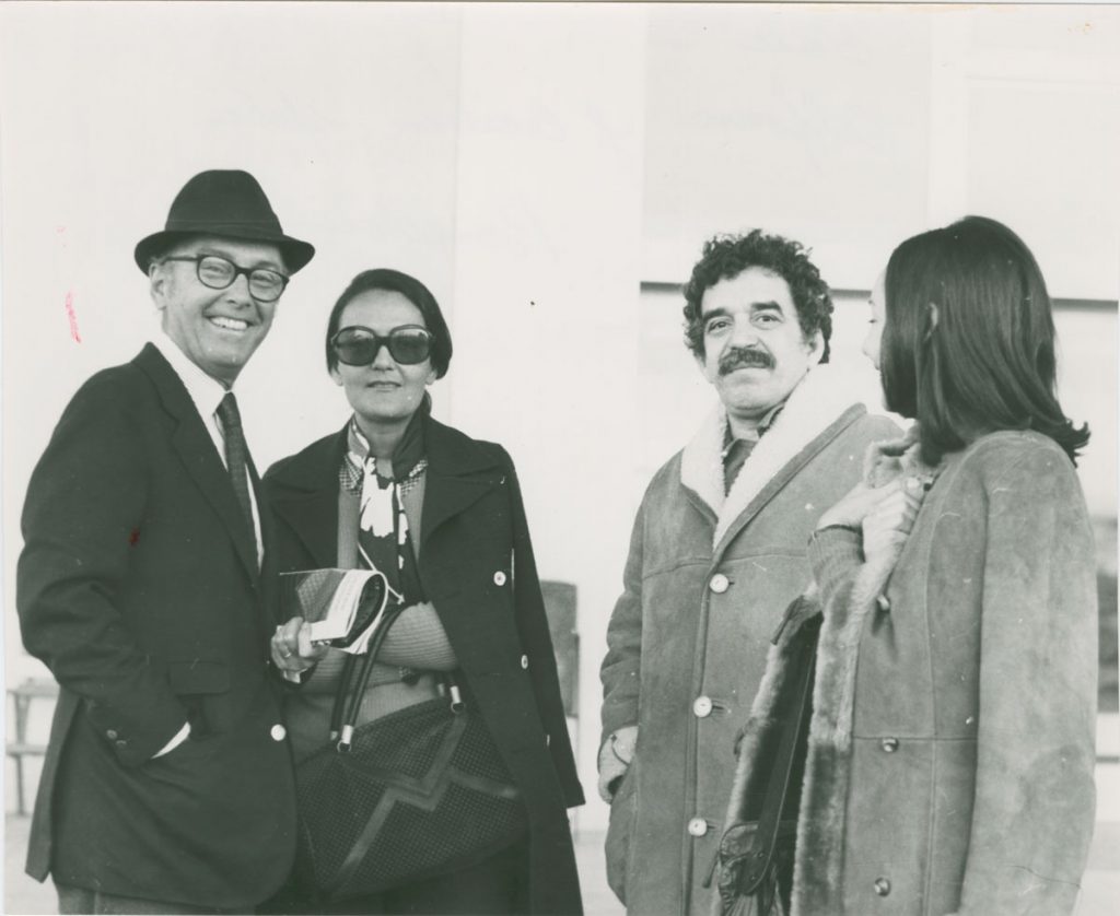 With wife Mercedes (right) and Spanish architect Alfons Milà and his wife Cecilia Santodomingo in Barcelona; photographer and date unknown.