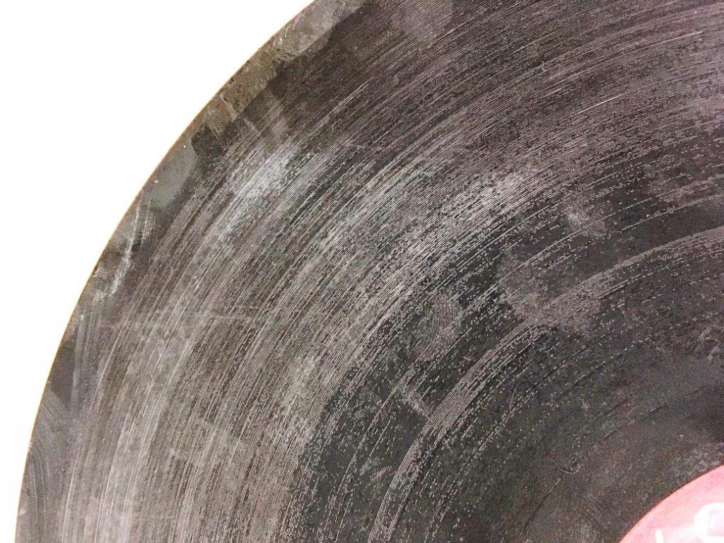 Detail of a lacquer disc.