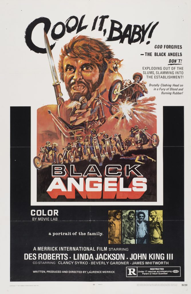 Black Angels, Date: 1970, size: 27x41 inches, from the Interstate Theater Collection