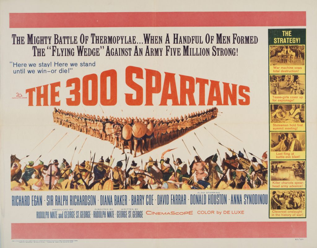 The 300 Spartans, Date: 1962, size: 27x41 inches, from the Interstate Theater Collection