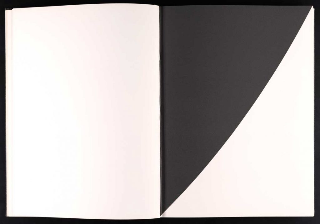 Page from The Limited Editions Club publication of Un Coup de Dés by Stéphane Mallarmé (New York: The Limited Editions Club, 1992). Ellsworth Kelly, 1992, lithograph.