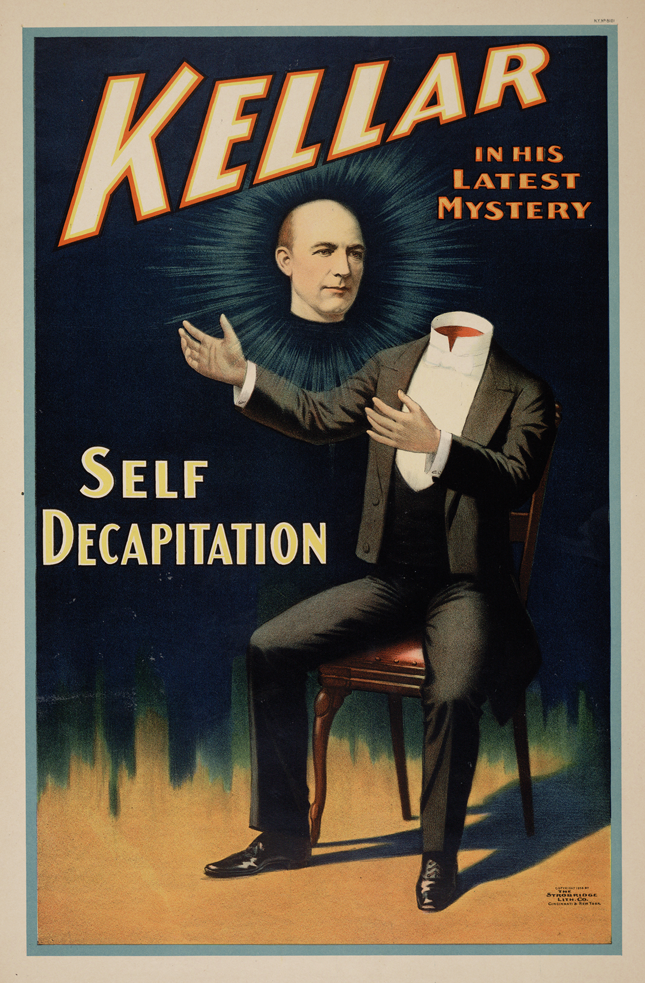 M5 Vintage 1894 Kellar Magic Magician Theatre Poster Re-Print A1/A2/A3/A4 
