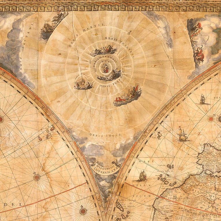 Detail of Joan Blaeu's 1648 map