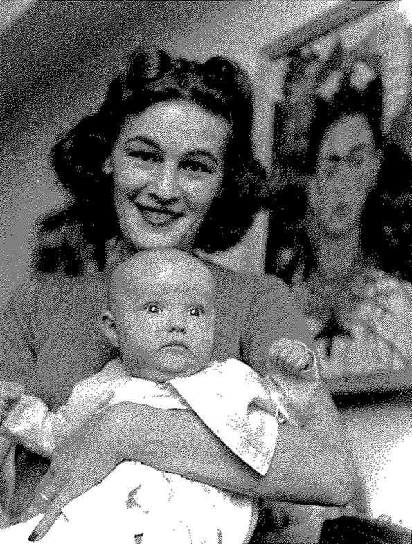 Peggy Muray holding Mimi Muray