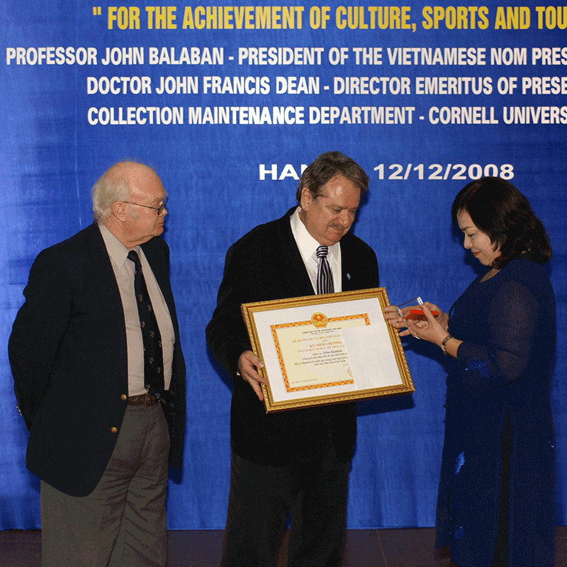 John Balaban award ceremony