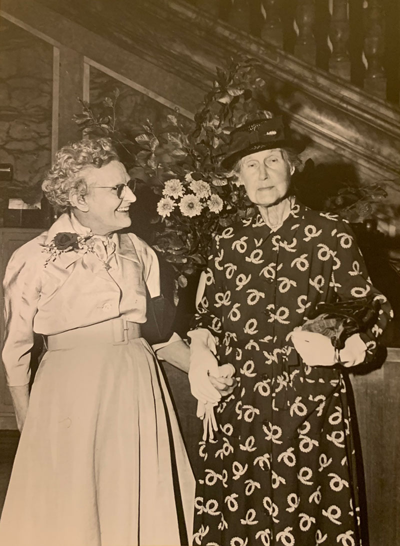 Sylvia Beach and Harriet Shaw Weaver