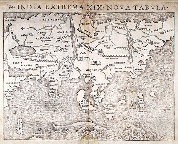 Early map of India