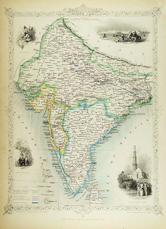 Early map of India