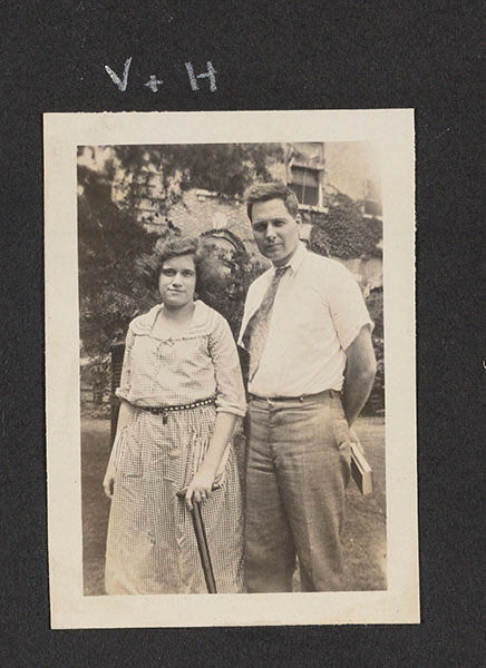 Woman and man standing next to each other