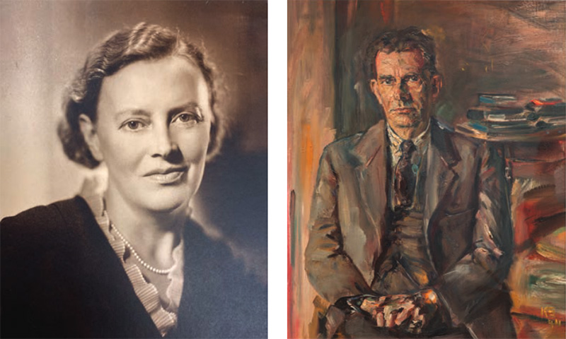 Portraits of Storm Jameson and Herman Ould