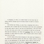 The first page of a Night Soldiers typescript.