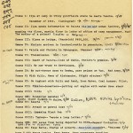 An outline of scenes for Night Soldiers, marked up by Alan Furst.