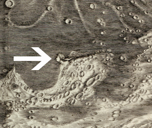 (Detail) "Moon Maiden" in Cassini's moon map