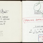 The interior of one of David Mamet's journals, with content relating to "American Buffalo" (1975). © David Mamet.