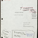 Title page of "Glengarry Glen Ross" (1984) typescript. © David Mamet.