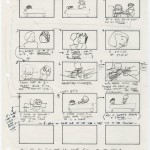 Storyboard drawn by Mamet scene two in "The Tell," which became "House of Games" (1987). © David Mamet.