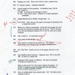 Notes from editor Michael Pietsch to Wallace regarding draft of "Infinite Jest," dated Dec. 22, 1994. The annotations are Wallace's.