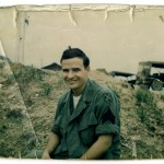 Snapshot of O'Brien in Vietnam. Unknown date and photographer.