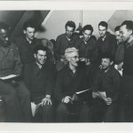 Dashiell Hammett and the staff of "The Adakian," undated, photographer unkown. From the Diane Johnson collection.