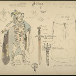 Charles Ricketts (1866-1931) Costume design for The Dark Lady of the Sonnets, 1910 Suzanne Sheldon as Queen Elizabeth