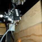 Oxygen, Temperature, RH, and Pressure sensors connected to the case, below the display area. Photo by Barbara Brown.