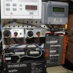 The datalogger and sensor monitor track oxygen, pressure, relative humidity, and temperature. Photo by Anthony Maddaloni.