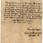 The single leaf entitled "De Elevatione" (ca. 1530-40) is in the hand of Martin Luther and signed by Luther and his associate Johannes Bugenhagen.