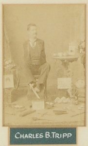 Charles B. Tripp Also known as the “Armless Wonder,” Charles Tripp (1855–1930) often worked in tandem with Eli Bowen the “Legless Acrobat.” Together they would amaze their audiences with feats like riding a bicycle built for two. Tripp would pedal while Bowen would steer.