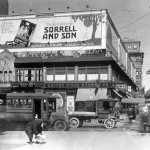 Knopf billboard advertisement in Manhattan for Warwick Deeping's Sorrell and Son. Deeping, a now forgotten British mystery writer, sold extremely well in the 1920s. Knopf, Inc. archive.