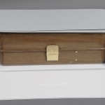 Robert De Niro's makeup kit from his early acting days in theater was stored in housing that allows it to "breathe" since the contents inside the kit have a strong odor. The housing protects the case from light and dust. Photo by Anthony Maddaloni.