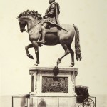 Fratelli Alinari, Florence. "Statue of Cosimo Primo," ca. 1858. Albumen print. 34.2 x 26.0 cm.