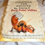 The reception following "Consider the Archive" featured Wallace-themed desserts.