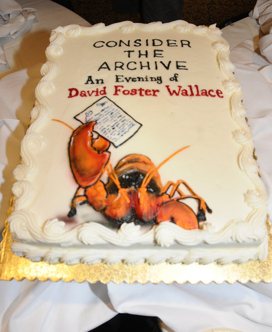 The reception following "Consider the Archive" featured Wallace-themed desserts.