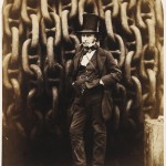 Robert Howlett, "Isambard Kingdom Brunel, before the Anchor Chains of the Great Eastern," 1857. Albumen print. 28.8 x 22.8 cm.