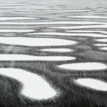Peter Keetman, "Ice on Lake During A Snowfall," 1958. Gelatin silver print. 29.9 x 40.2 cm. © Peter Keetman / F.C. Gundlach.