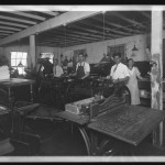 Unidentified Itinerant Photographer, "Jack Bonner Printing Company," 1934. Gelatin silver glass plate negative.