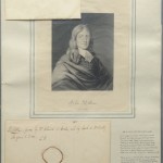 Portrait and hair sample of John Milton. Photo by Pete Smith.