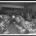 Unidentified Itinerant Photographer, "M & M Grocery, Corpus Christi, Texas," 1934. Gelatin silver glass plate negative.