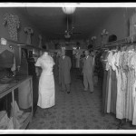 Unidentified Itinerant Photographer, "Unidentified ladies' store," 1934. Gelatin silver glass plate negative.