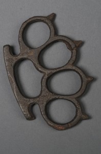 Brass knuckles. Photo by Anthony Maddaloni.