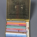 Tin of Lakeland Colorstick pastel pencils. Photo by Anthony Maddaloni.