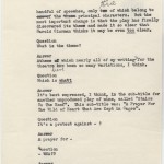 Tennessee Williams's imaginary interview with himself about his constant rewriting of his first significant play "Battle of Angles." Copyright ©2011 by the University of the South. Reprinted by permission of Georges Borchardt, Inc. All rights reserved.