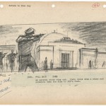 Storyboards from "Rebel Without a Cause" (1955).