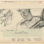 Storyboards from "Rebel Without a Cause" (1955).