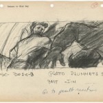 Storyboards from "Rebel Without a Cause" (1955).