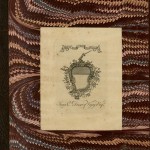 Inside front cover of Journal of My Life in India, 1825-1857 by Lieutenant Colonel Alexander Cumming Dewar.