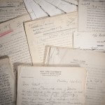 Assorted galleys and correspondence from the Commentary archive. Photo by Pete Smith.