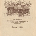 Cover of the itinerary for the “European Art Tour Planned for Cultural Values.”