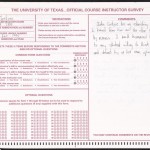 Coetzee taught at the Michener Center for Writers at The University of Texas at Austin in 1995. The anonymous student evaluations for the class are included in the archive, and in this sample from the batch, a student refers to Coetzee's "astonishing mind."